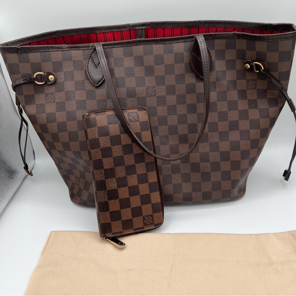 ❗️SOLD ❗️Authentic bundle Louis Vuitton Neverfull MM size - Picture 1 of 16